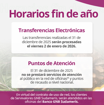 Horarios Fin de Año