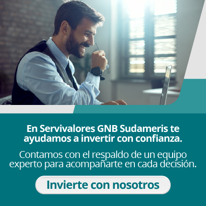En Servivalores GNB Sudameris te ayudamos a invertir con confianza.